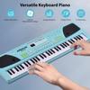 Btuty 61-Key Electronic Keyboard Piano 16 Tones 10 Rhythms 8 Percussions 6 Demo Songs Dual Speakers Recording and Chord Functions for Beginners