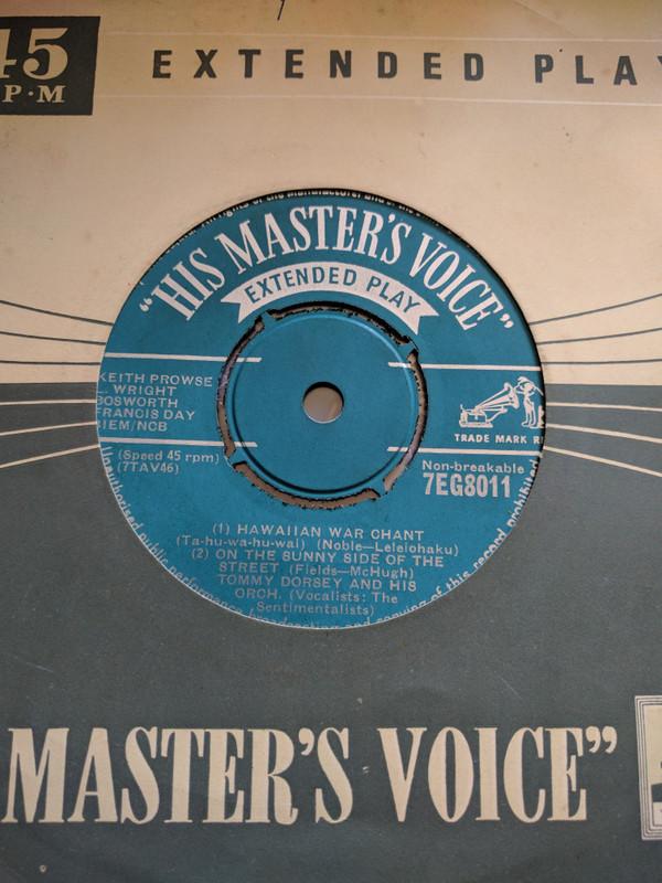 

7inch Record TOMMY DORSEY & HIS ORCHESTRA - Opus No. 1 7EG8011 HIS MASTER S VO 1954 UK Jazz Used