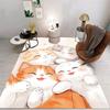 Cute Cartoon Cat Floor Mat Bathroom Mat Kids Room Bedroom Decoration Balcony Anti-Slip Doormat Living Room Decor Creative Rug