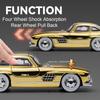 1:24er Maßstab 300SL Modelle Oldtimer Spielzeug mit Rückzug, Licht, Musik Fahrzeugen 4 Türen zu öffnen Miniaturauto Jungen Sammlung Geschenke