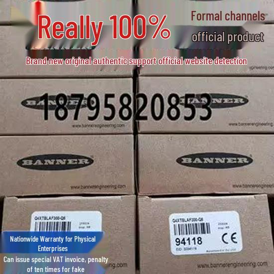 Q45 Banner Sensor Series – Models Q452E, Q45VR2R, Q453E, Q45VR3R, Q45VR3LV, Q45VR3LP One Year Warranty - New Original