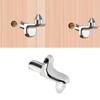 60Pieces Multipurpose 5mm Zinc Alloy Shelf Pin Support Holders for Secure and Discreets Shelf Mounting In Furniture