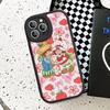 Cartoon Girl S-Strawberry S-Shortcake Phone Case For IPhone 16 15 14 11 12 13 Pro Max Plus Back Leather Shell
