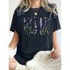 Women's Tee - Colorful Space Cartoon Pattern Graphic, Playful Galaxy Print Design for Casual Daily Wear