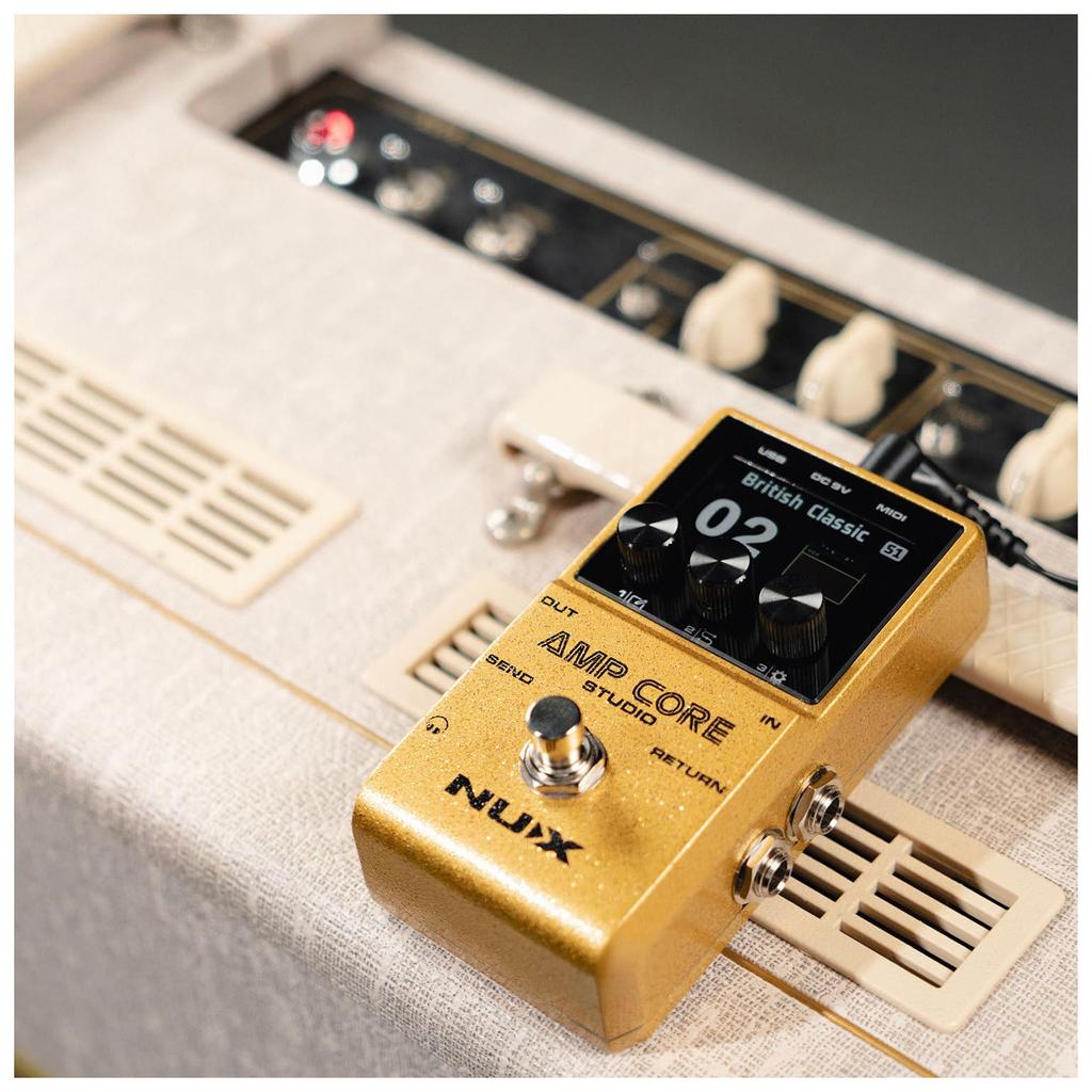 NUX Amp Core Studio Amp Modeler IR Pedal Guitar Effects &
