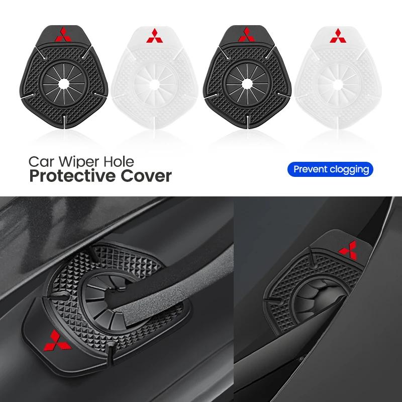 FOR Car Windshield Wiper Arm Hole Protection Cover Silicone Dust Cover For Mitsubishi Ralliart Lancer EX Outlander 3 L200 Pajero