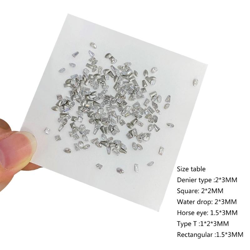 Horse Eye Nail Rhinestones Crystal Nail Gems Stones Flat Back Rhinestones Diamonds for Nail Art Supplies Nail Jewelry
