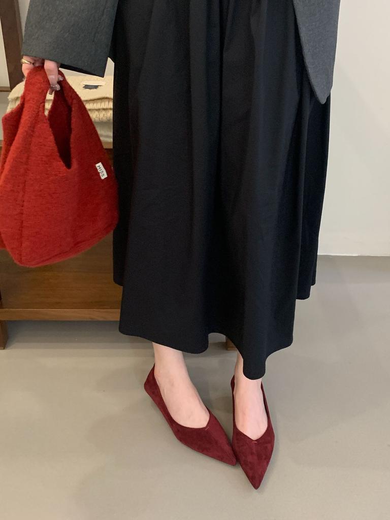 2025 New One-pedal Single Shoes Women's Shoes Spring and Summer Pointed Brown Breathable Kitten Heel Women's Low-heeled Women's Shoes