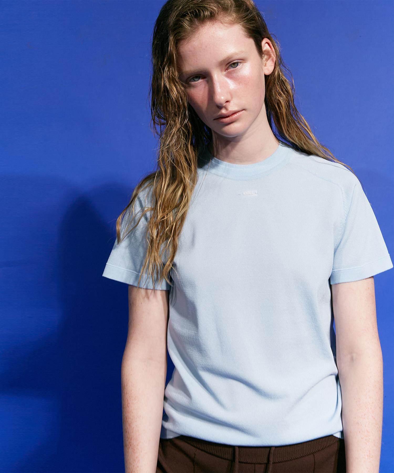 Maggie Shiny Half Sleeve (Sky Blue) Sky Blue