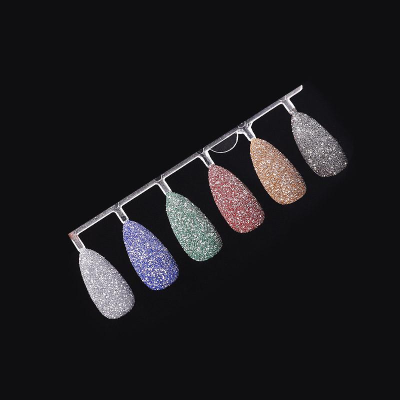 1Box Holographic Nail Glitter Laser Shiny Nail Art Sequins Silver Diamond Powder Dust Gel Nail Polish Manicure Decor