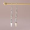 Fashion Alloy Rivet Drop Earrings for Women Men Metal Punk Dangle Earrings Hip Hop Jewelry Gifts