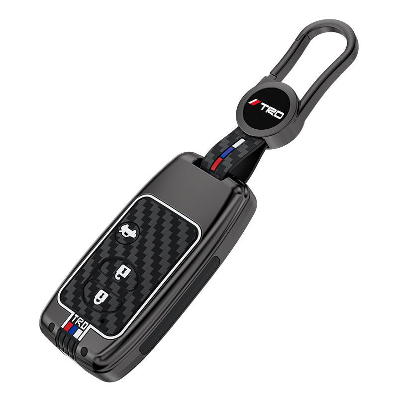 Metal Key Shell for Toyota Camry, Crown, Reiz, Prado, Land Cruiser (Old Models) with Snap Button