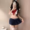 Seductive Schoolgirl Mini Skirt Sailor Suit Sleepwear Set
