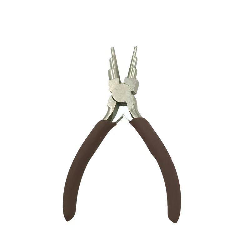 Jewelry Making Pliers Rubber Multifunctional Hand Tool Needle Nose Round Wire Cutters For Beading Wire Wrapping Diy Craft Making