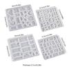 4Pcs Geometry Resin Earring Jewelry Casting Mold Silicone Pendant Mold Diy Crafts Mold Jewelry Crafts Supplies for Women