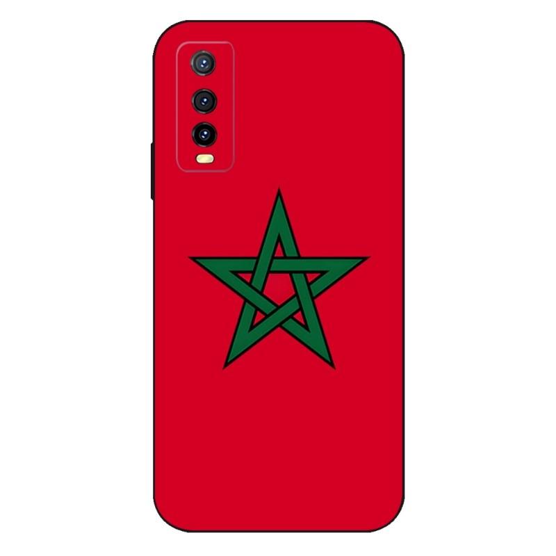 Morocco Flag Phone Case For VIVO Y31 IQOO U5 U5x 9 V21e V23 Y31s Y73 X60 X70 X80 Y33s Y21 Y76 Y15s T1 Pro Plus Cover
