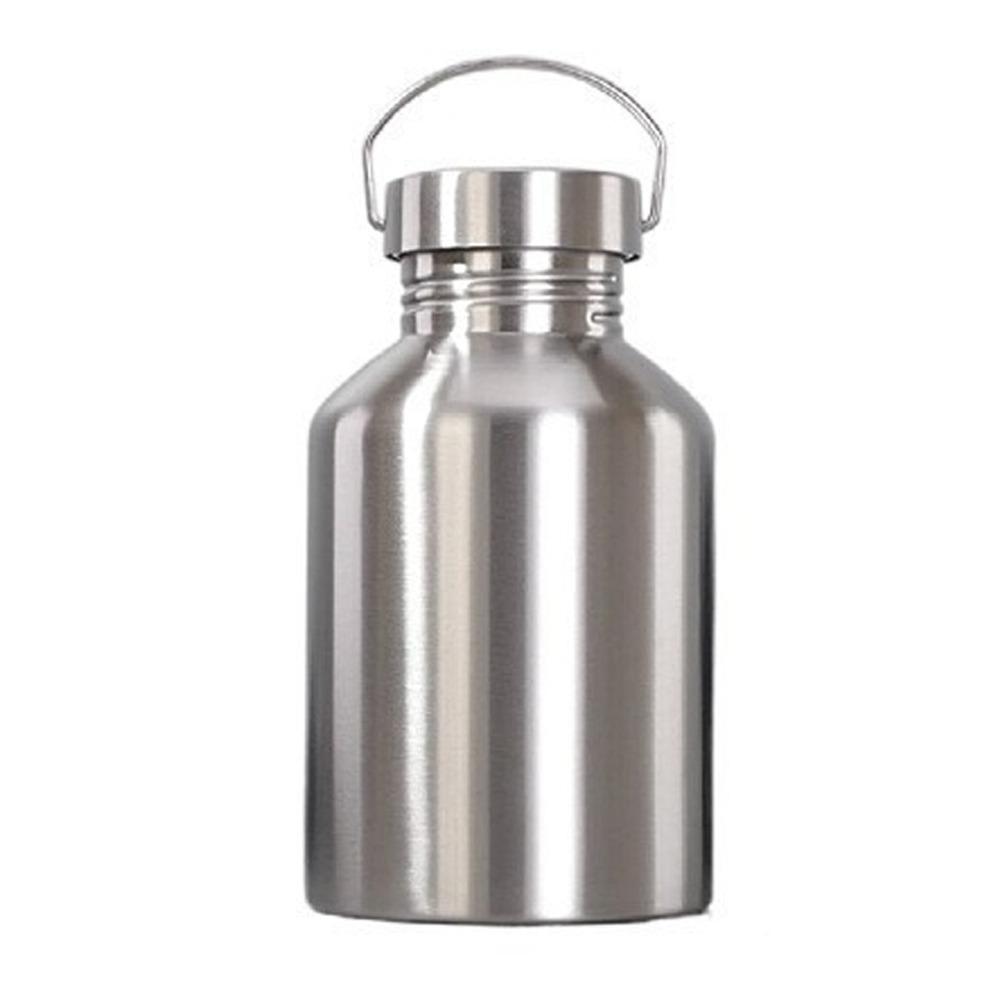 

2000ML Large Capacity Sports Water Bottle Stainless Steel Travel Mug Outdoor Portable Water Bottle Non Insulated Thermos Pot 1.6-2L