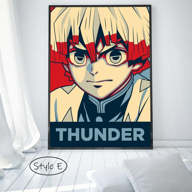 Anime Demon Slayer Poster Tanjirou Wall Art Canvas Painting Prints Pictures Home Bedroom Living Room Decor Murals Cuadros Gifts