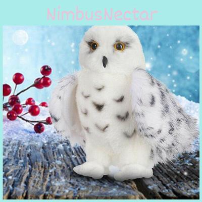 Adorable Wizard Snowy Owl Plush Toy Soft Stuffed Doll For Kids Christmas Gift