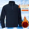 Brand Quality Thicken Warm Fleece Sweatshirt For Men Zipper Neck Pullover Sportswear New Men'S Sweatshirt Soft Shell Mens Jacket
