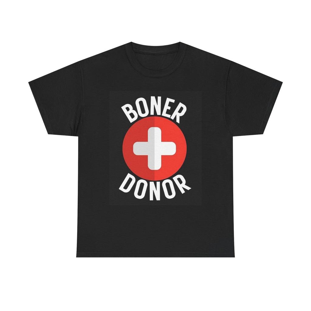 Men's and Women's T-shirts Boner Donor Graphic