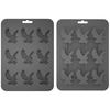 Silicone Eagle Ice Tray 9-Cavity Easy Release Chocolate Biscuit Mold DIY Creative Animal Shape Ice Cube Maker for Kitchen Baking