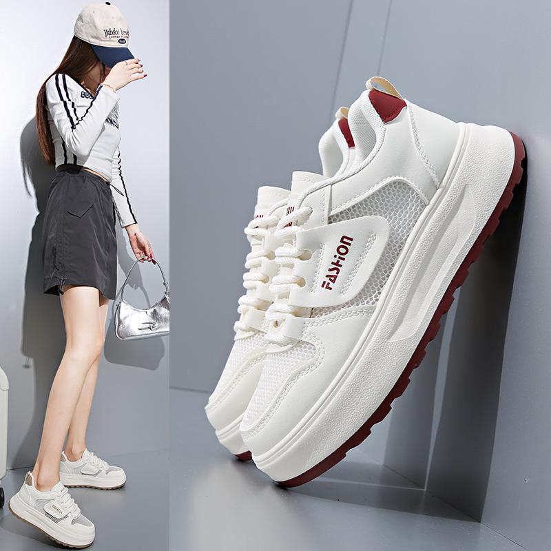 Breathable Women Casual Sneakers Fashion Designer Summer Soft-sole Sport Running Shoes Student Girl White Board Shoe Tenis Mujer