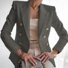 Women's 2025 Autumn/Winter Solid Color Fashion Casual Short Suit Jacket