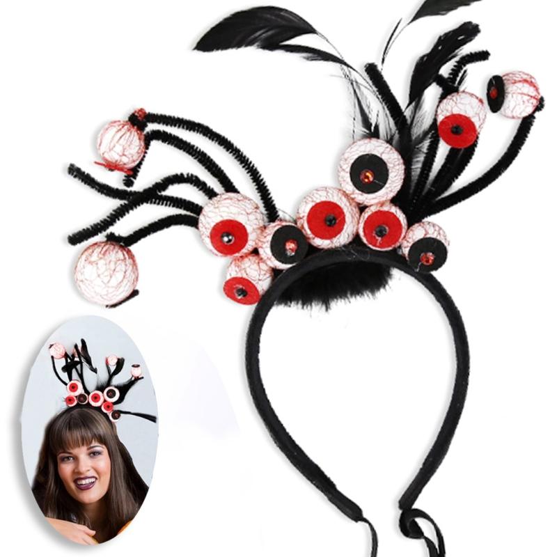 Halloween Themed Hairband Headband with Pumpkin Headpiece for Festival Look