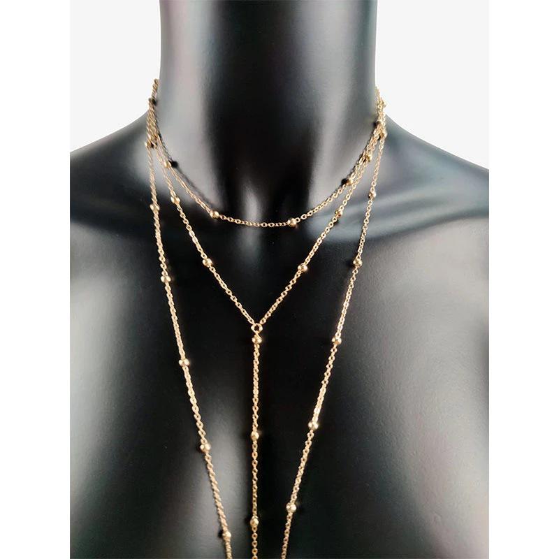 Women's European & American Punk Gothic Body Chain Bikini Bra & Beach Waist Jewelry