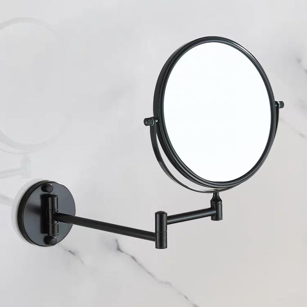 Nástěnné zrcátko na make-up 3x zvětšení Otočné sklopné toaletní zrcátko pro samoúčes a každodenní holení