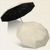 Large Wind-resistant Umbrella Solid Color Anti-UV Sunscreen Umbrella  Outdoor
