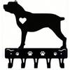 Metal Dog Key Holder with 5 Hooks, Wall Mounted Leash Hanger for Leashes, Towels, and Hats, Entryway Coat Rack