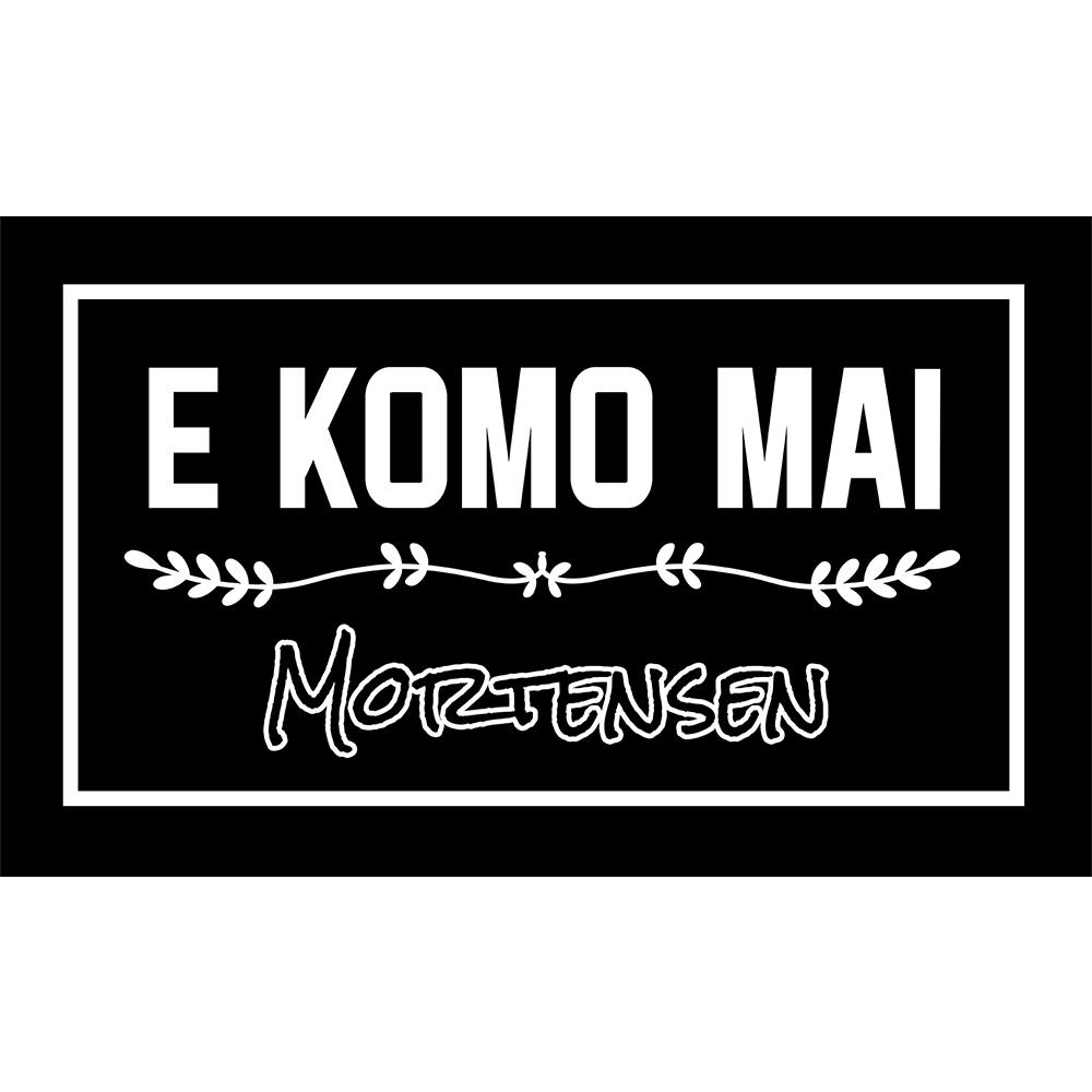 E Komo Mai Kom Terug Deurmat ITALIANO Familienaam Antislip Rubberen Achterkant Buiten Entree Vloermat Decoratieve Tapijten 23.6x15.7inch