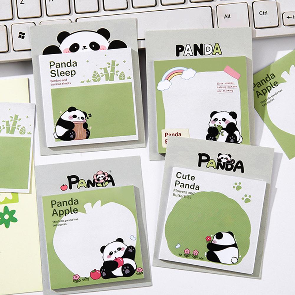 1 Piece Sticker Cute Panda Sticky Notes Memo Pads Office School Supplies Stationery