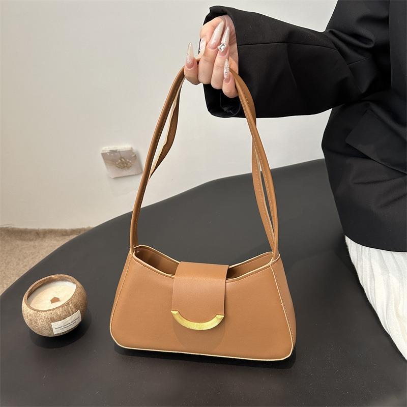 Premium Sense Versatile Armpit Bag Solid Color Spring New Simple Handbag Versatile Fashion Niche Shoulder Bag