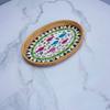 Rattan Fruit Plate Fruit Basket Oval Hand-woven Shell Tray Household Living Room Snack Desktop Storage Trays Home Decoration