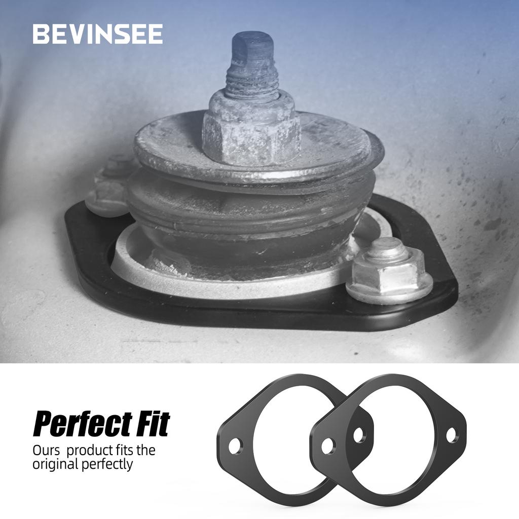 BEVINSEE Steel Rear Strut Tower Shock Mount Reinforcement Set for BMW E46 E36 E30 Z3 Z4 323 325 328 M3, Replace for 33526772864