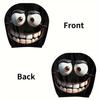 2PCS Funny Cartoon Car Headrest Cover Eyes Car Seat Head Rest Protector Spooky Cars Seat Covers for Cars for Halloween Christmas
