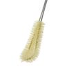 Curved Head Bottle Cleaning Brush Ergonomic Long Handle Stainless Steel Nylon Bottle Brush Cleaner
