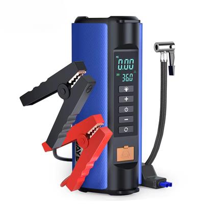 Smart Car Emergency Start Air Pump Outdoor Portable Multi-function Large Capacity Tire Inflator Power Light Portable Air Compressor with EVA Bag
