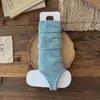 Grube ocieplacze na nogi Dzianinowe skarpetki do połowy łydki z kokardą Nowe skarpety frotte Jesień i Zima