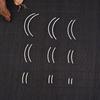 S925 Sterling Silver 1.5mm Curved Tube Beads for DIY Bracelets