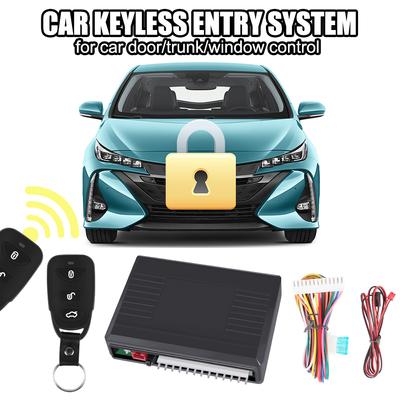 Car Remote Central Door Lock Keyless System Central Locking with Car Alarm Systems Remote Control Auto Remote Central Kit Universal