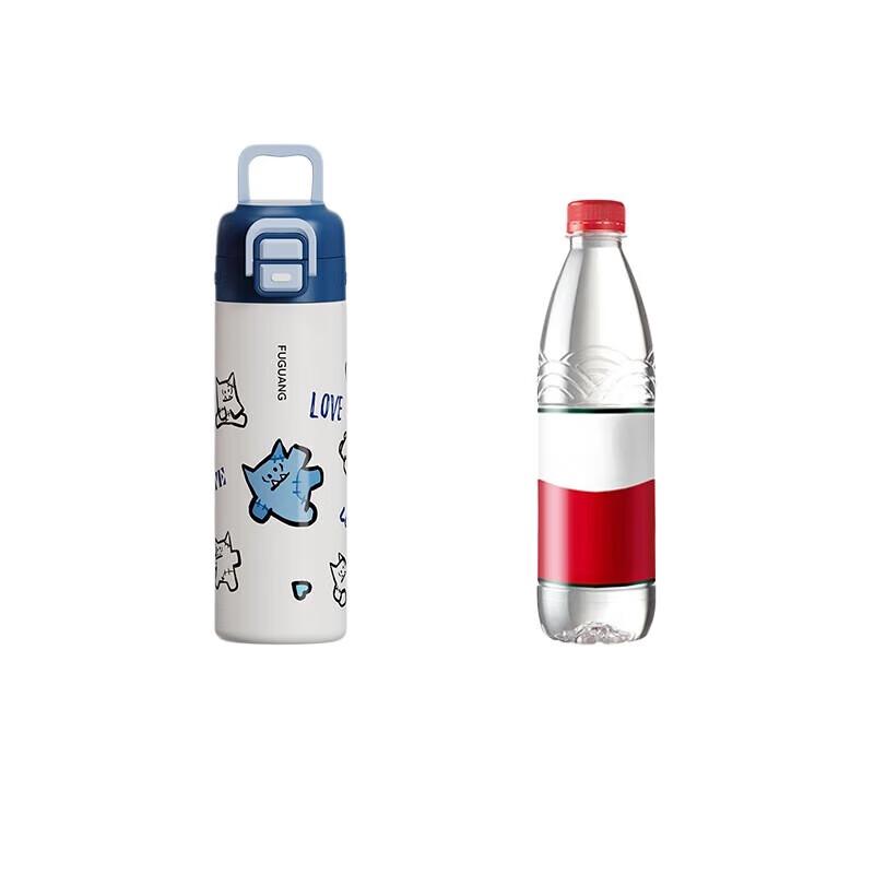 Fuguang 500ml 316L Stainless Steel Straw Cup