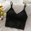 Womens Tops Sexy Tank Top Women Built In Bra Solid Color Camis for Women Crop Top Off Shoulder Sleeveless Camisole