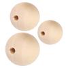 5 Bag Wood Beads Round Necklace HandMade Accessories 22mm/25mm/30mm