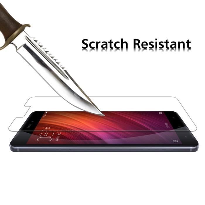 Xiaomi REDMI NOTE 4 Tempered Glass - [Pack 2] Ultra Resistant Screen Protector Glass Film [Phonillico®]