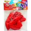 Inflatable Latex Balloons Red 10 Pieces