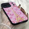 M296 Butterfly Eiffel Tower Pink Art Angel Eyes Soft Phone Cases for iPhone Samsung Galaxy Xiaomi Rdemi Huawei Honor Infinix Realme OPPO All Model